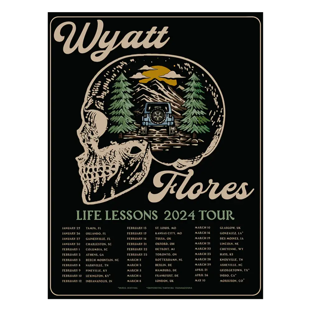 VIP-Only Skull Forest Life Lessons Tour Poster