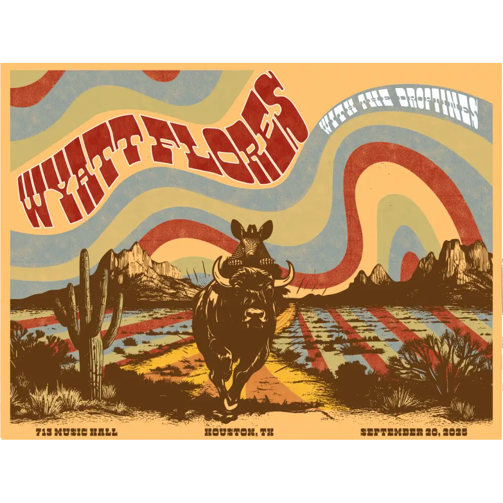 713 Music Hall Houston TX 2025 Poster - Wyatt Flores – Wyatt