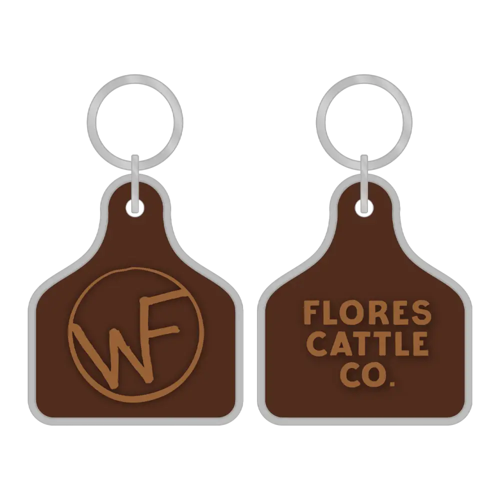 Cattle Co Ear Tag Keychain