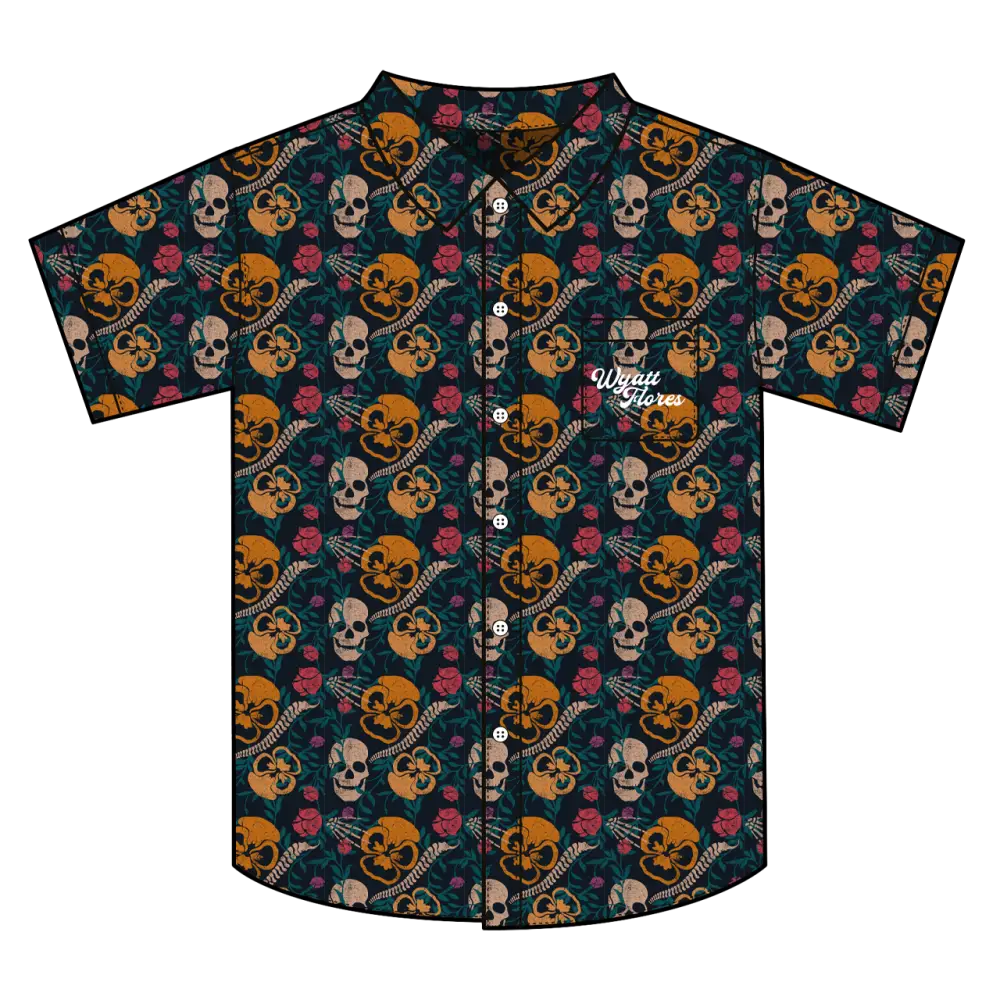 Flowers Button Up Shirt