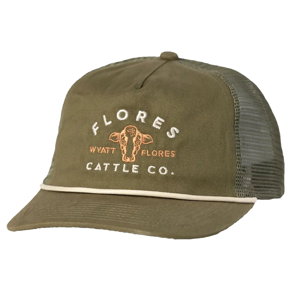 Green Flores Cattle Co. Rope Hat