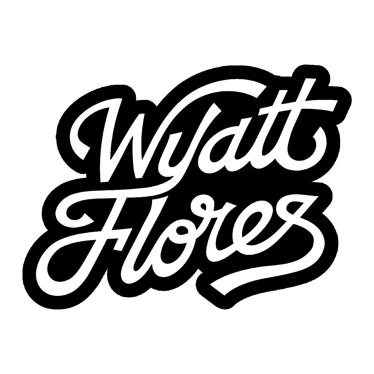 Script Logo Sticker