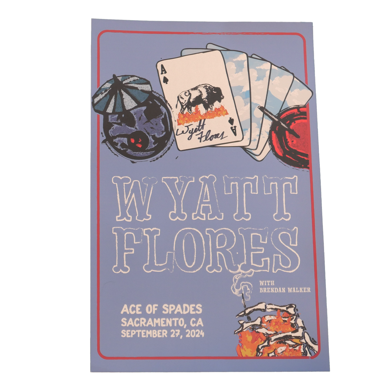 2024 Autographed Sacramento CA Ace Of Spaces Poster