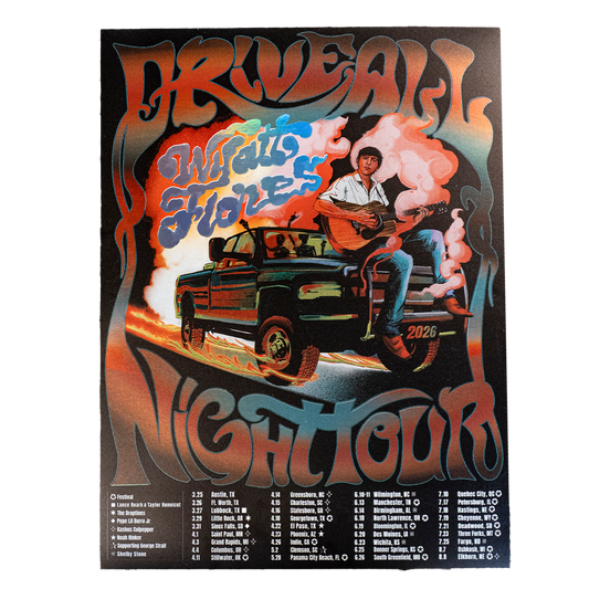 Drive All Night Tour Foil Poster