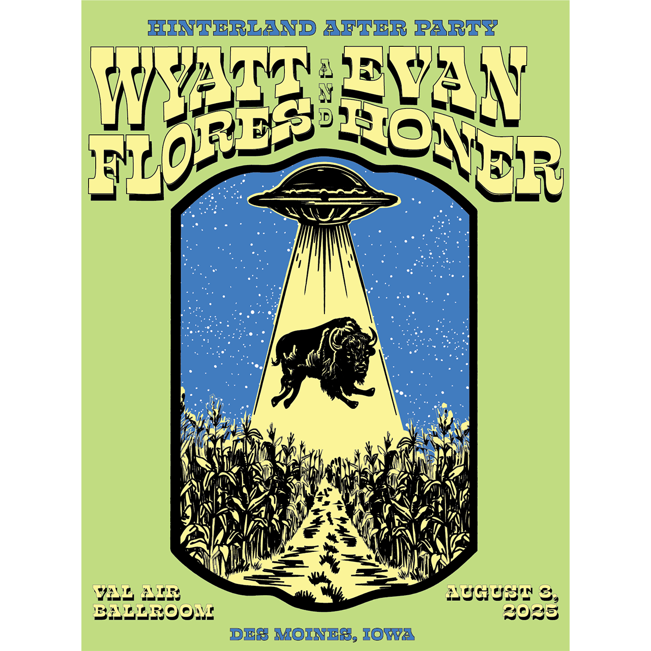 Hinterland Des Moines IA 2025 Poster