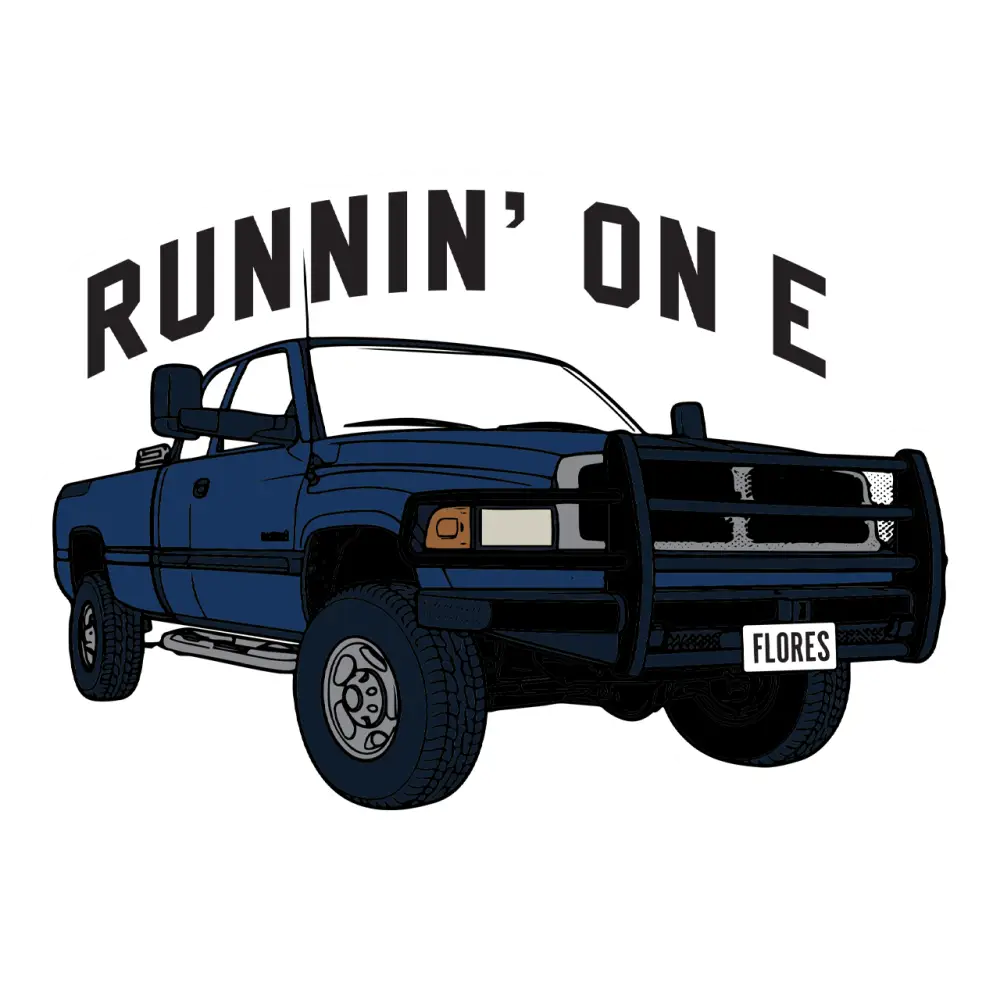 Runnin’ On E Sticker