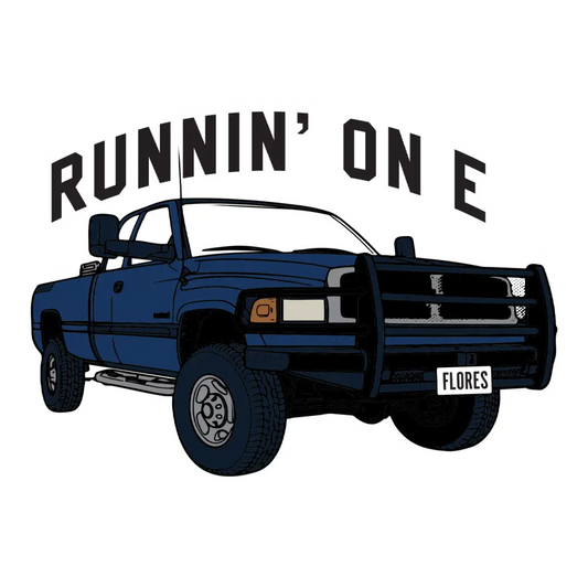 Runnin’ On E Sticker